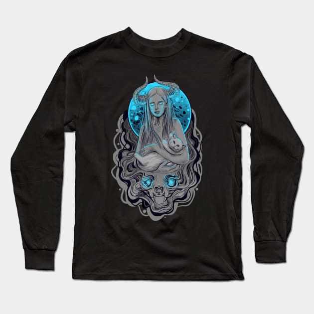 CAT LADY Long Sleeve T-Shirt by mhr24